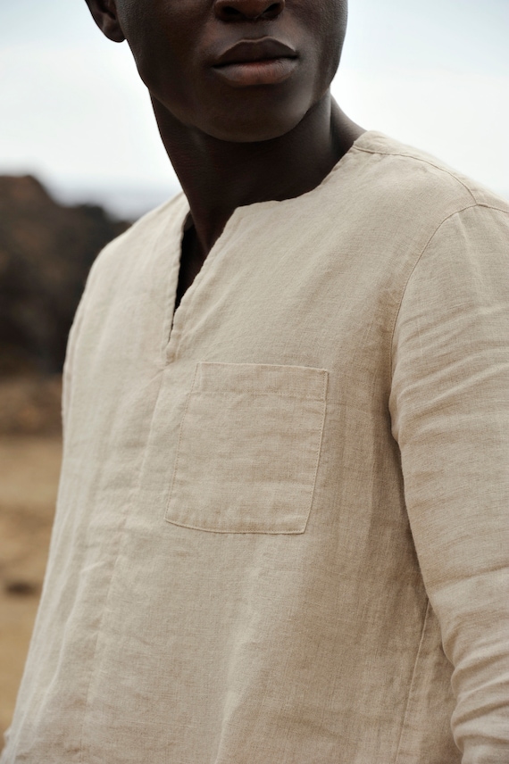 Maet Affra Linen Shirt And High Waisted Pants Set - White | Garmentory