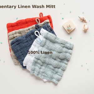 Linen Travel Towel – Brown Small Waffle Linen. Quick-Dry Lightweight Towel. Compact Eco-Friendly. Gift for travel lovers image 4