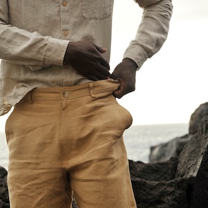 Pantalones de lino con bolsillos para hombre: el básico esencial de tu guardarropa informal de verano imagen 8