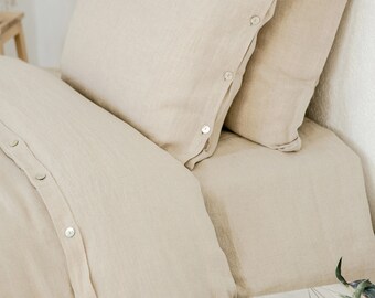 Linen Pillowcase Stone Washed Sham Pillow Case Cover Cushion Super Soft, Linen pillowcase with flap, with buttons, Lithuanian linen
