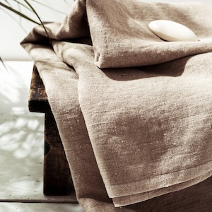 Natural Linen Sauna Sheet: Perfect Personalized Present for Sauna Enthusiasts