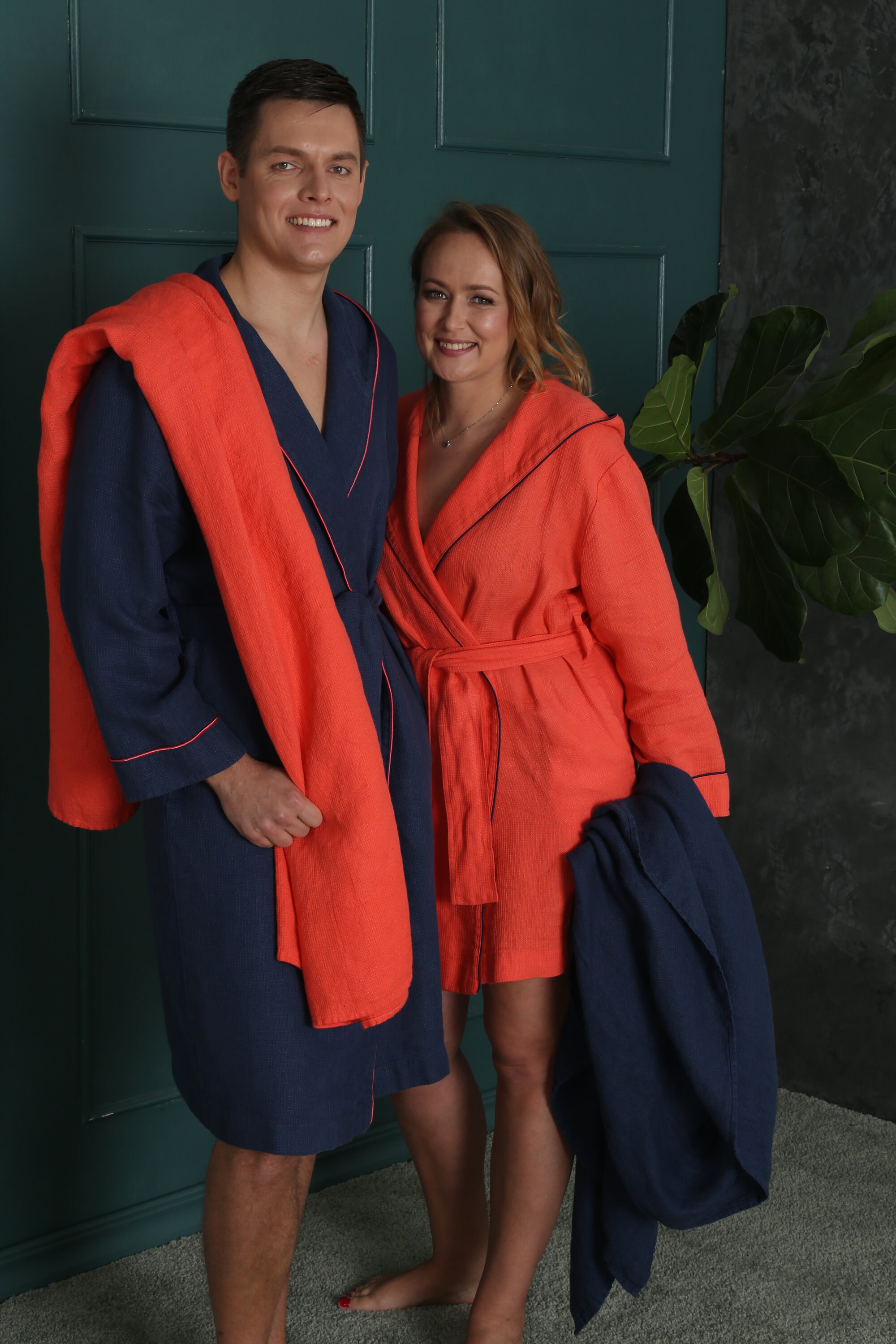 Linen Bathrobe Linen Bathrobe With Hood Robe Linen Robe Etsy