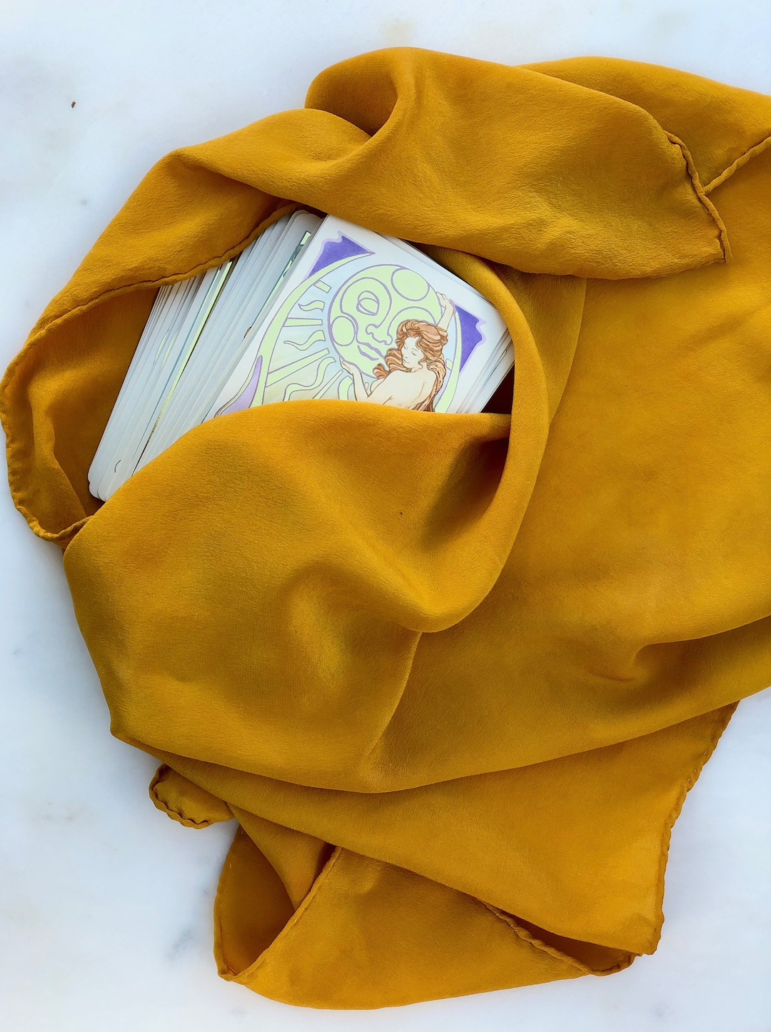 Silk Tarot Wrap | Hand-dyed Reading Cloth, Furoshiki Gift Wrap | Plant ...
