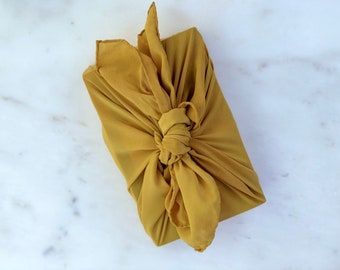 Silk Furoshiki Gift Wrap | Hand dyed with Natural Colours | Sustainable Gifts and Wrapping