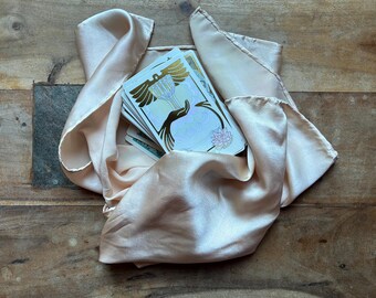 Silk Tarot Wrap | Hand-Dyed Silk Cloth | Natural Dye | Angel Card Wrap