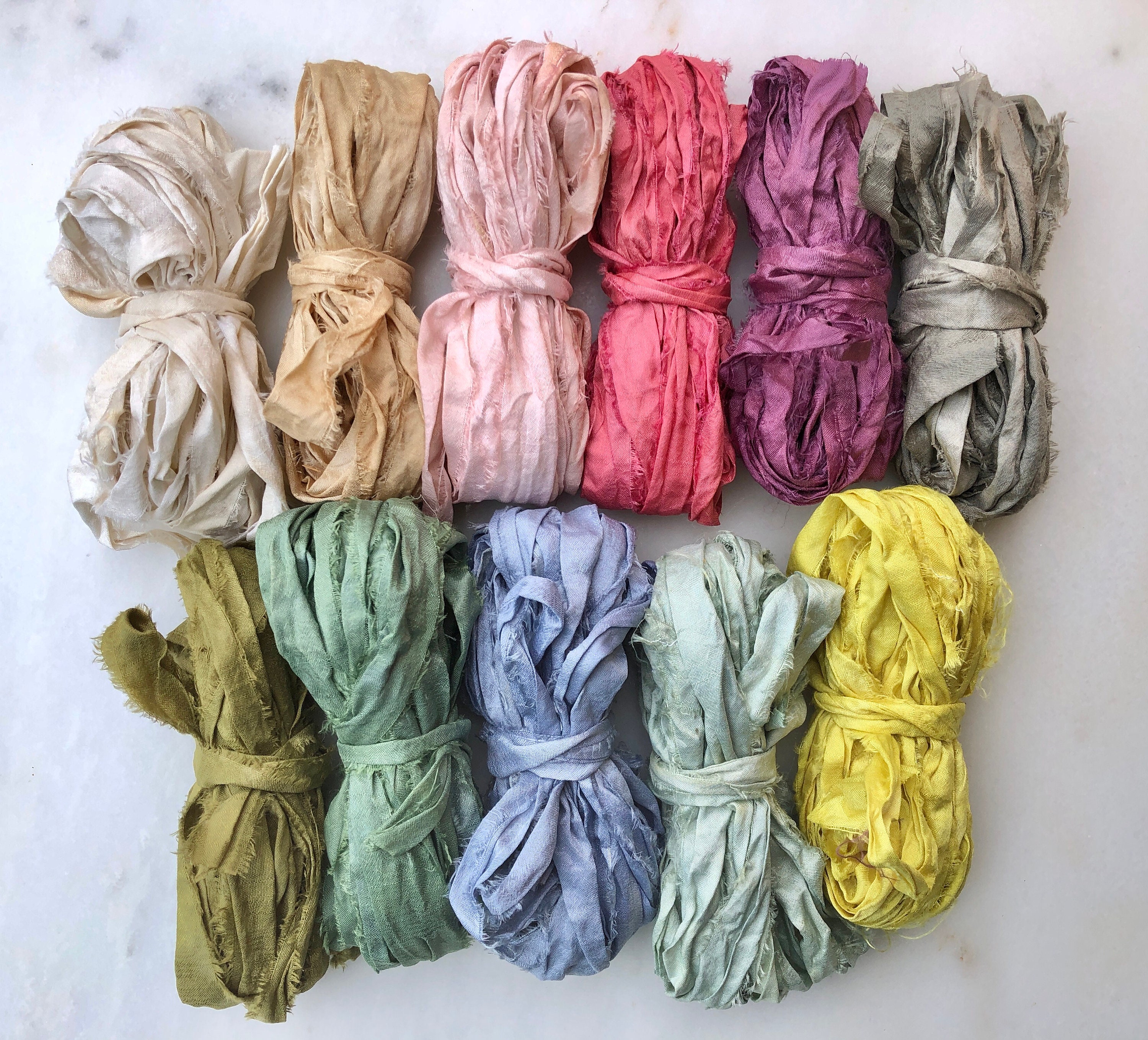 Charmeuse Silk Ribbon, Meringue – Nettle + Silk