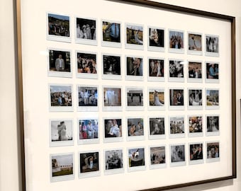 Custom Framed Collage | Customized Instax Square Prints