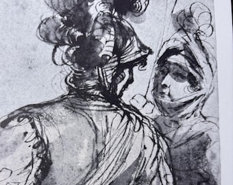 Vintage Giovanni Francesco Barbieri, Two Warriers | Art Print Baroque style