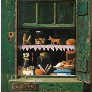 J F Peto, The Poor Man&#39;s Store - color GICLEE print great folk art trompe l&#39;eoil - Illusion of store shelves Available in several sizes