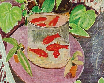 Matisse Goldfish in Bowl Bella stampa artistica Giclee da 8 per 10 pollici per gli amanti dell'arte grande regalo framable con o senza tappetino