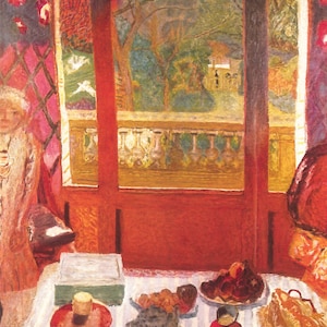 Bonnard Breakfast Room A beautiful meal Morning Sunlight Inlijstbare kunstprint Les Nabis Post Impressionist