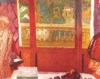 Bonnard Breakfast Room A beautiful meal Morning Sunlight Framable art print Les Nabis Post Impressionist