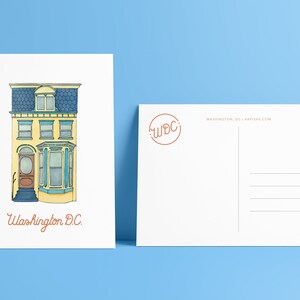 Giallo Washington DC House cartolina 5x7