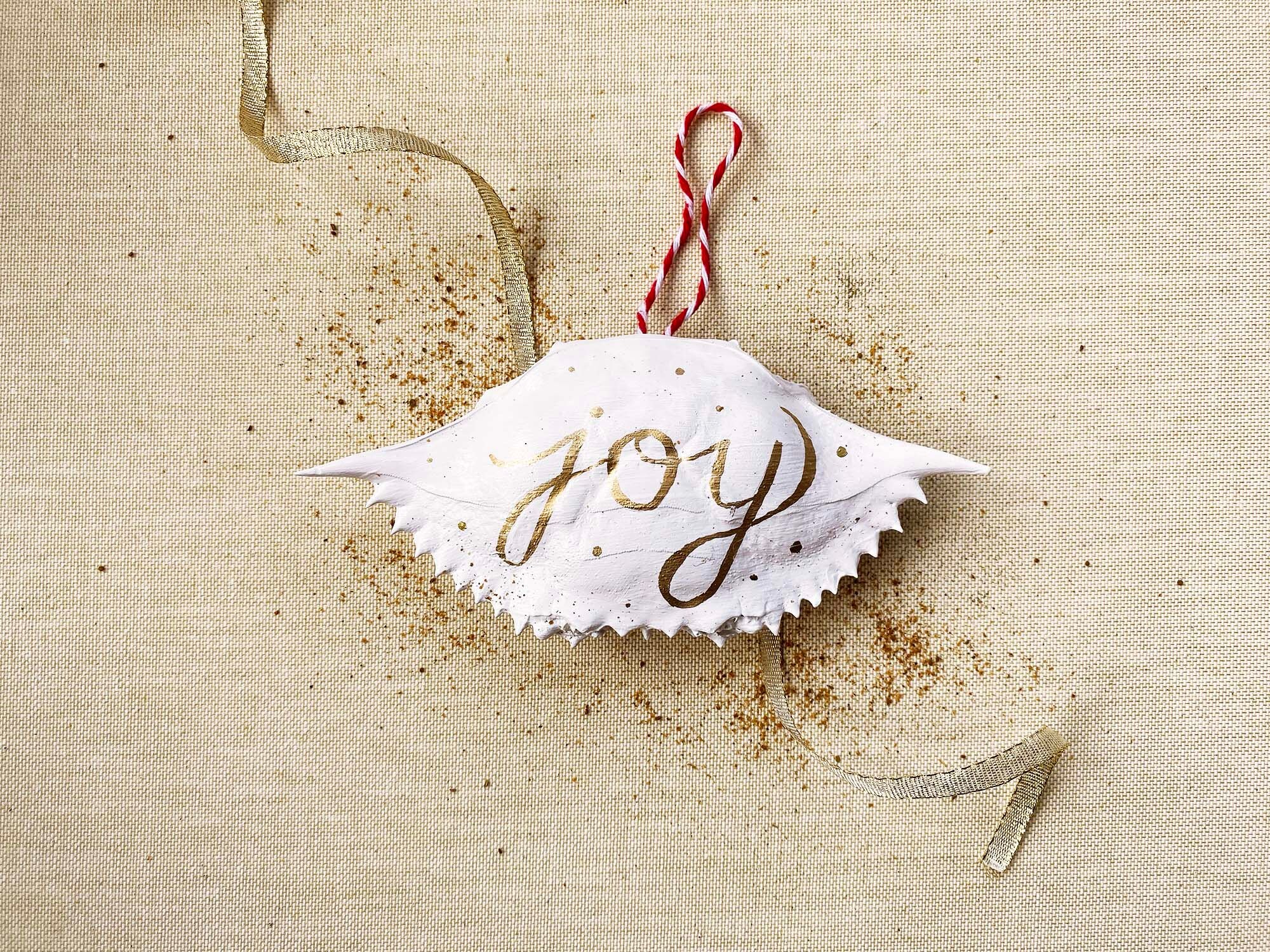 Joy Crab Ornament Etsy