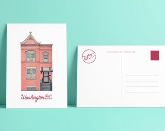 Cartão Postal Rosa Washington DC 5x7