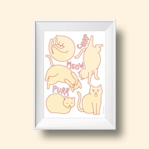 Happy Cats 5x7 print