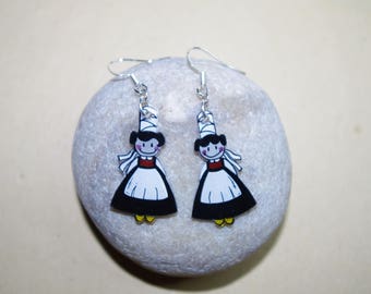 “les petite bigoudene” earrings made in Brittany