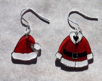 boucles d'oreilles gentil père noel