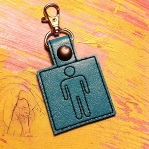 ITH His Snap Tab/Key Fob DIGITAL Embroidery Design