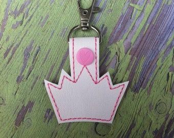 ITH Crown Snap Tab/Key Fob DIGITAL Embroidery Design