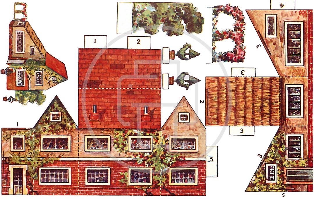 Vintage Paper Cottages Series 2 - Digital Download - Etsy