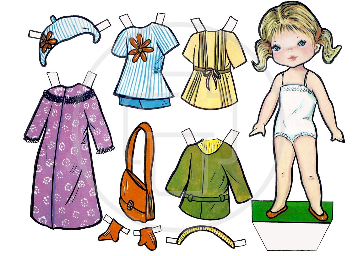 Vintage Spanish Paper Dolls From the 70s - Digital Download - Etsy