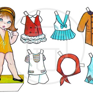 Vintage Spanish Paper Dolls From the 70s - Digital Download - Etsy Canada