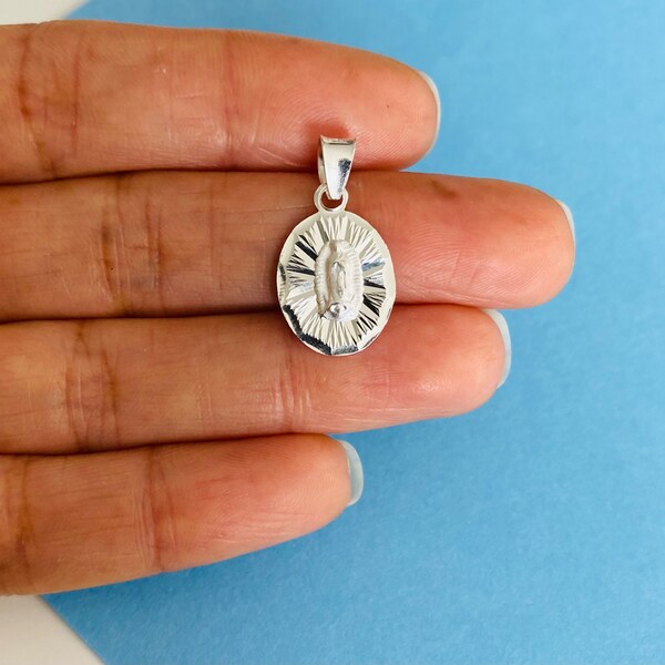 925 Sterling Silver Saint Jude Charm Pendant - Diamond-Cut Design, 5.5g, Patron Saint Of Lost Causes - View #8