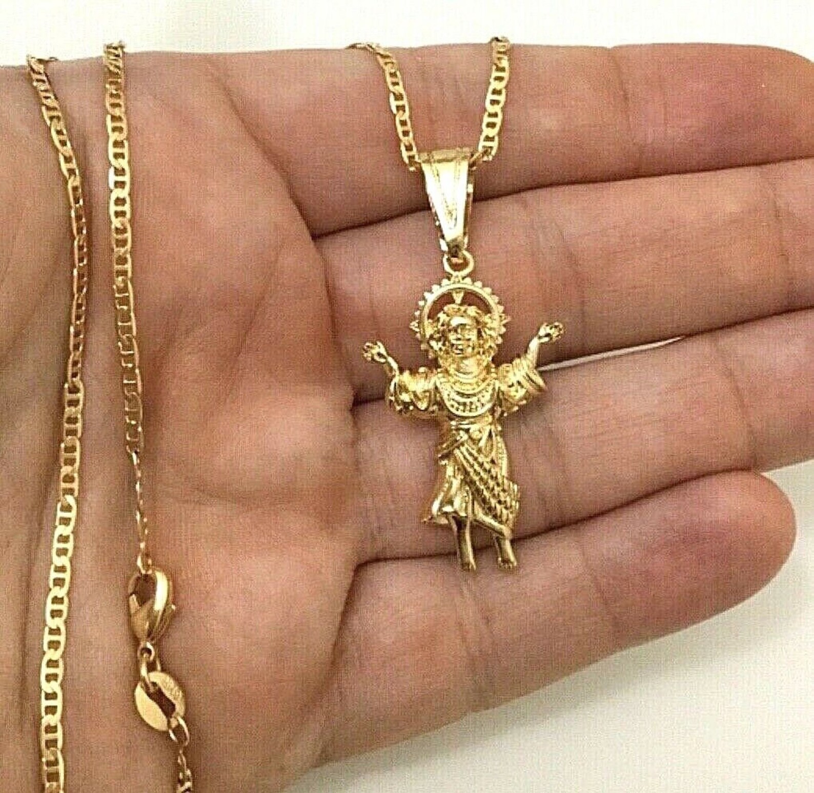 18K Gold Filled Divine Child Necklace 20 Long for Good Etsy UK