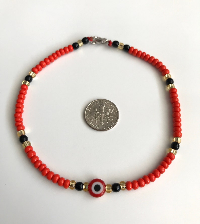 Red Evil Eye Anklet for Protection Good Luck 10 Long/ Etsy