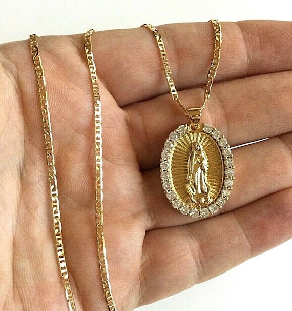 18K Gold Filled Guadalupe Necklace 18 