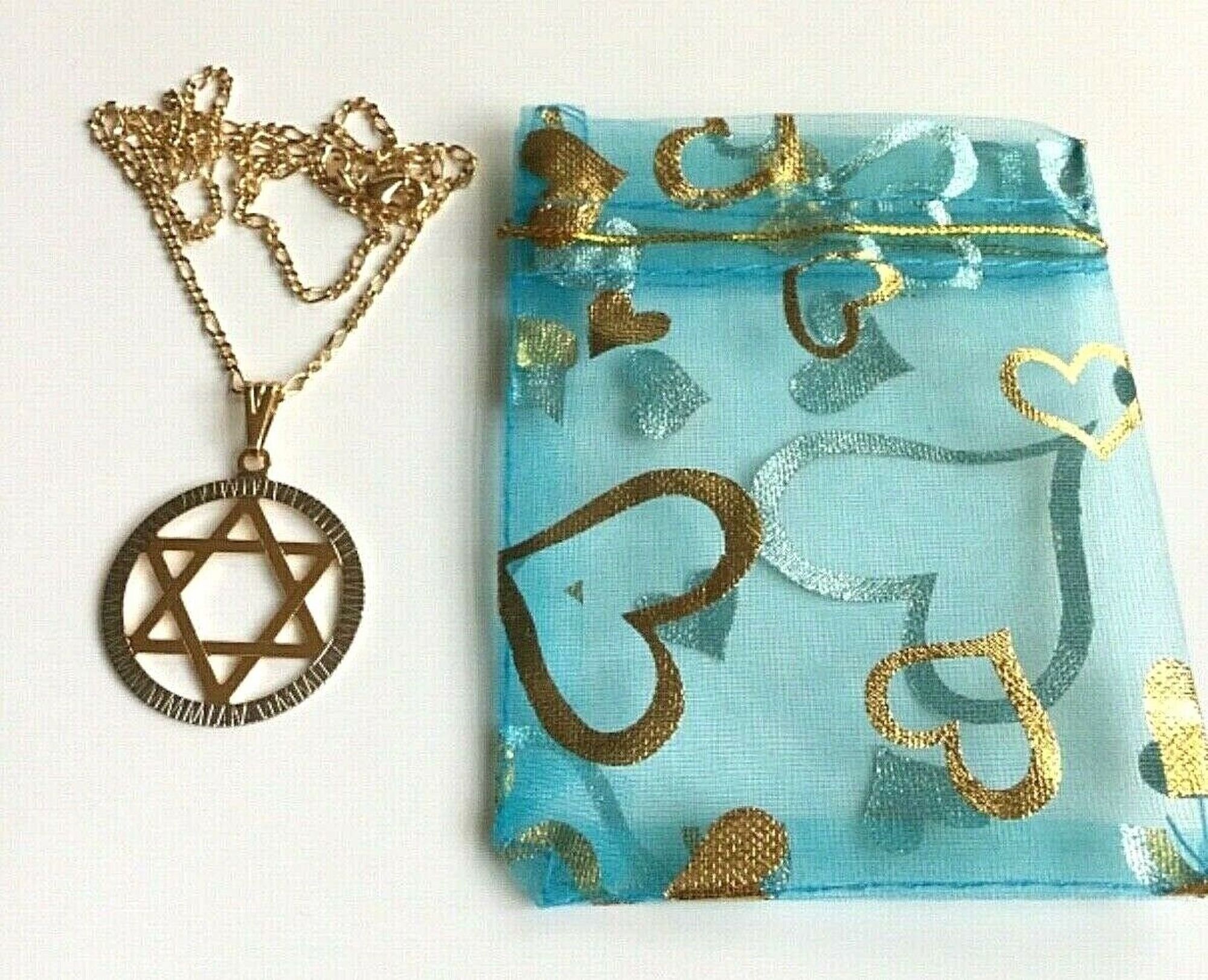 Authentic Louis Vuitton Star Pendant on 18 Gold Filled Figaro Chain