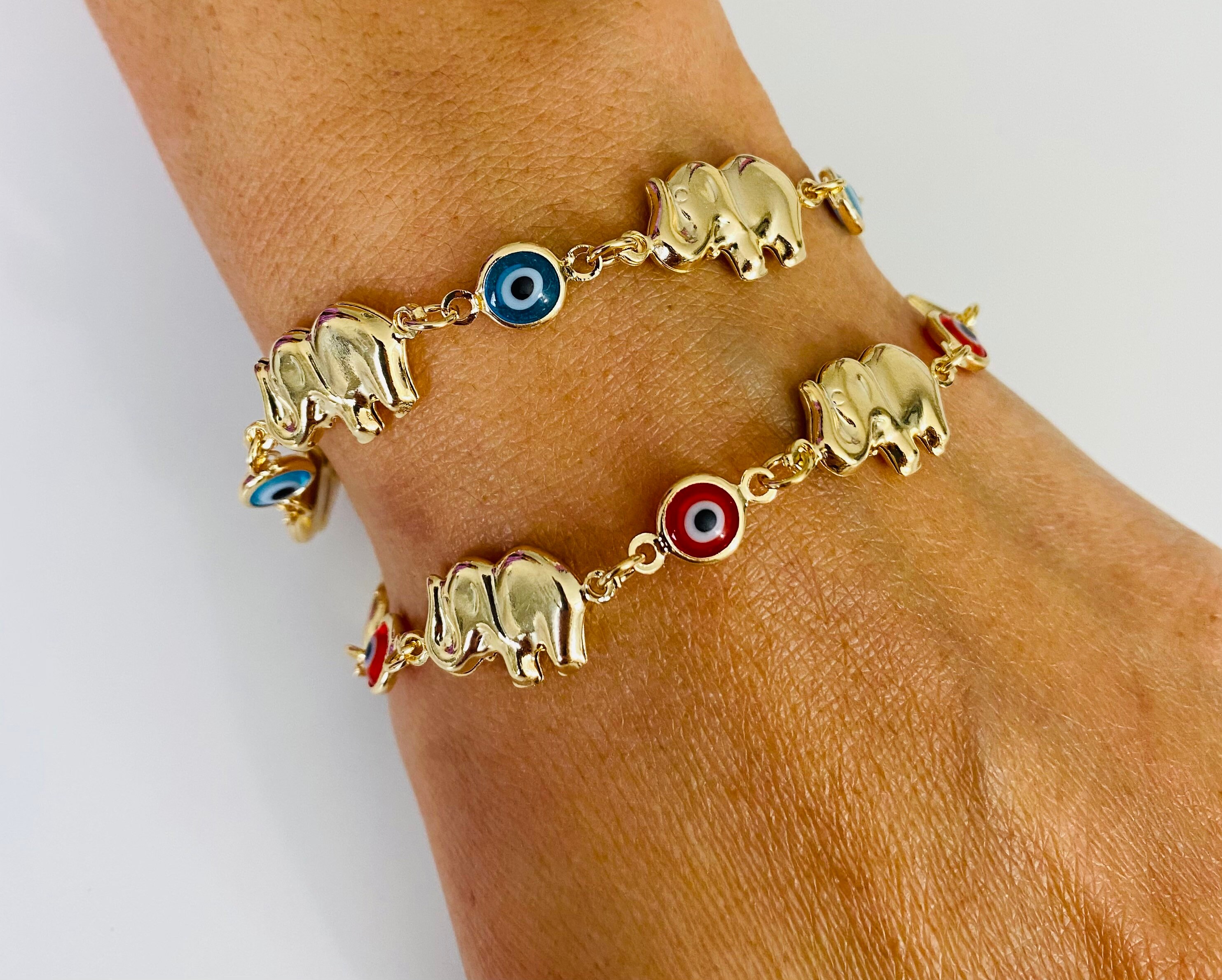 Unusual Vintage Elephant Charm Pendant & Bracelet Demi Parure - Ruby Lane