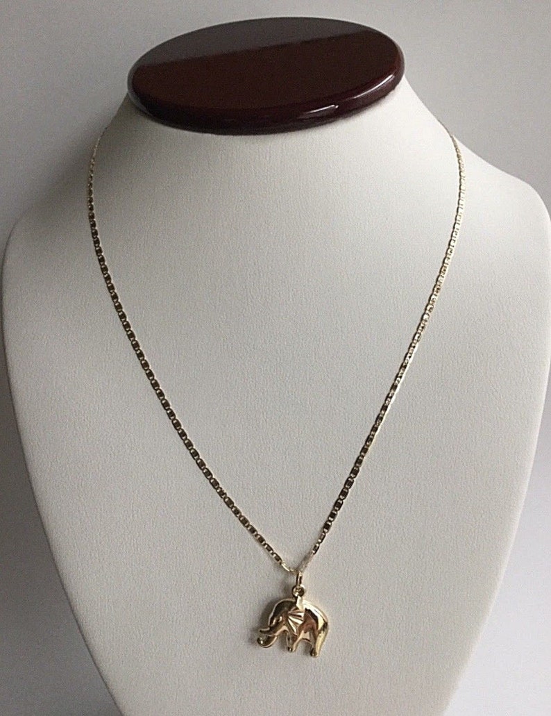 Solid gold elephant pendant Clearance