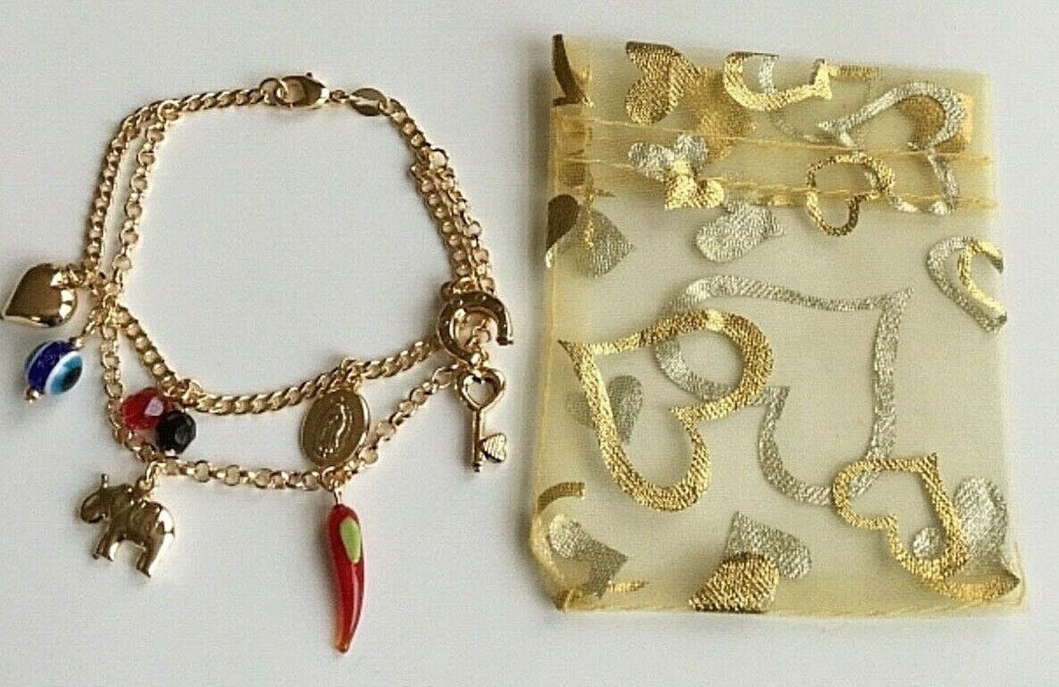 Precious Jewels 18k Gold Plated Charm Bracelets – The Pretty Rag