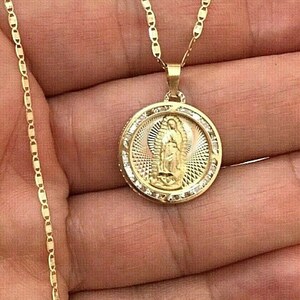 10k Gold Virgin Mary - Etsy
