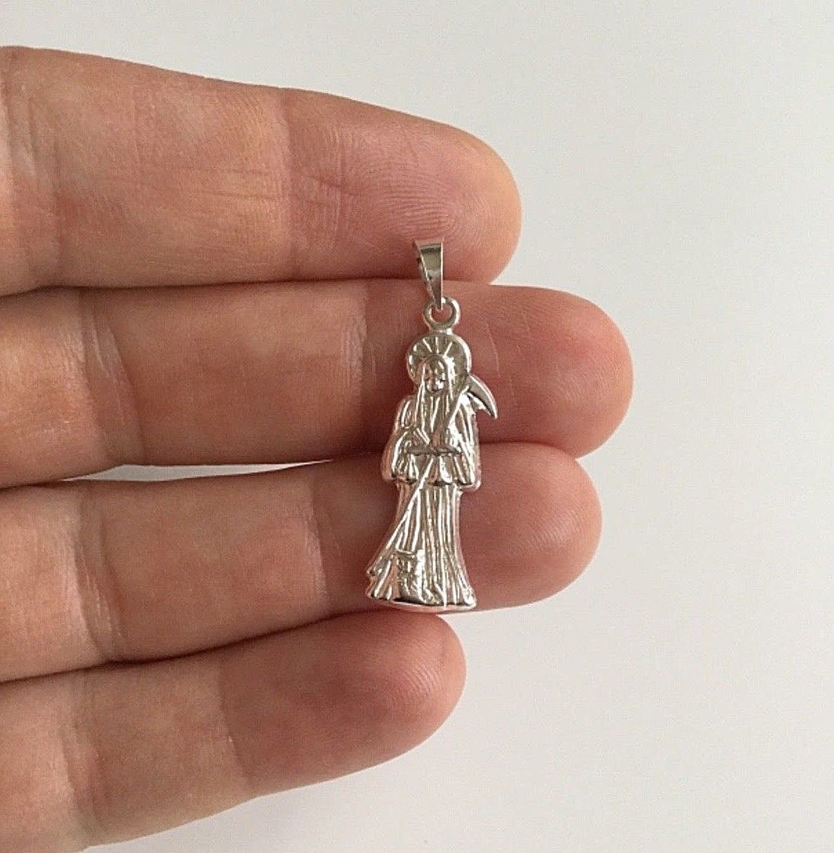 Silver grim reaper pendant online