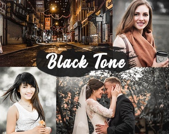 8 Black Tone Lightroom Mobile & Desktop Preset, Edgy Dark Photo Editing Filter, Edgy Black Presets, Instagram Blogger, Influencer