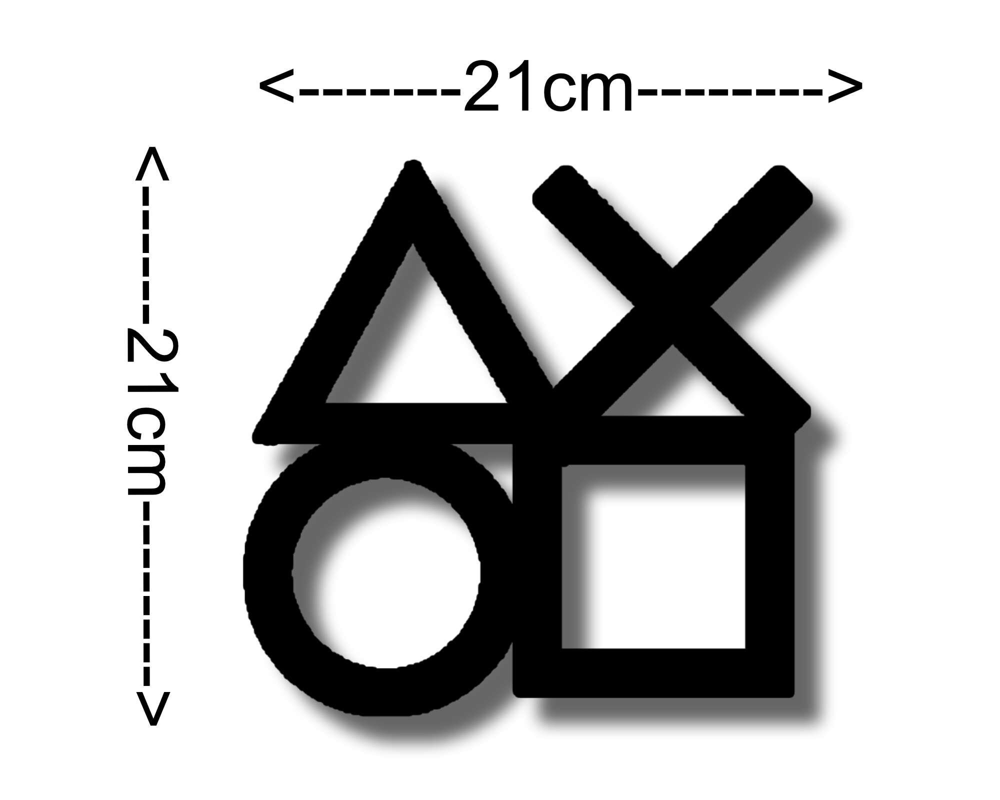 PS5 Decal. Triangle Circle Cross Square Playstation Etsy