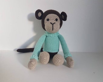 Monkey Toy, Crochet Monkey, Crochet Animal Toy, Toy Monkey, Handmade Monkey, Amigurumi Monkey - MADE TO ORDER