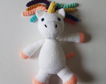 Large Unicorn Toy, Crochet Unicorn, Magical Unicorn, Crochet Toy, Handmade Crochet Unicorn, Big Amigurumi Unicorn - MADE TO ORDER