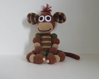 Monkey Toy, Crochet Monkey, Crochet Animal Toy, Toy Monkey, Handmade Monkey, Amigurumi Monkey - MADE TO ORDER