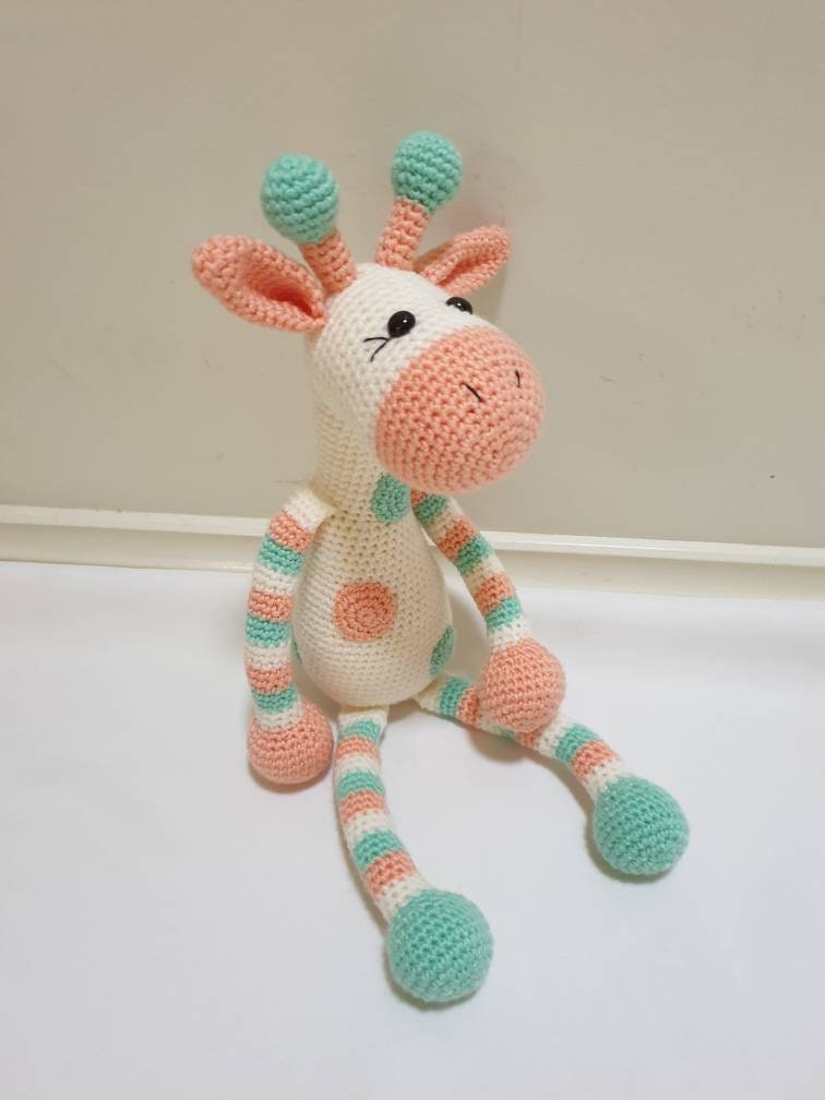 Large Giraffe Toy Crochet Giraffe Soft Giraffe Handmade - Etsy UK