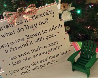 Christmas Chair Sign
