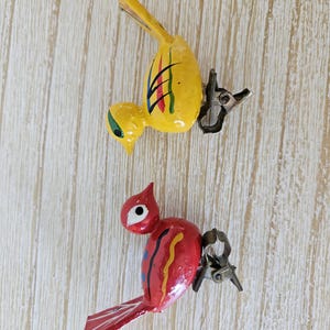 Wooden Bird Ornaments