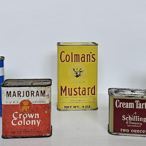 Vintage Spice Tins