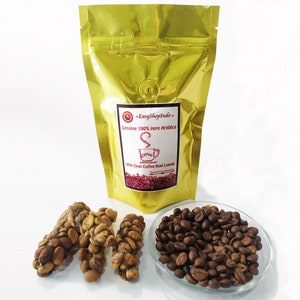 Genuine pure Arabica Wild Civet Coffee Kopi Luwak GAYO Fresh Roasted Beans (1 LB / 454 g / 16 oz)