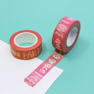 Give Thanks Washi, Bible Journaling Tapes, Amazing Grace Washi, Faith Tapes, Christian Planner Tapes, Faith Phrases | BBB Supplies | R-M148
