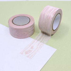 Blonde Wood Grain Washi Tape, Light Wood Grain Paper Tape, Home projecten en DIY Craft Washi Tape, Journaling Tapes | BBBS-benodigdheden | R-M226