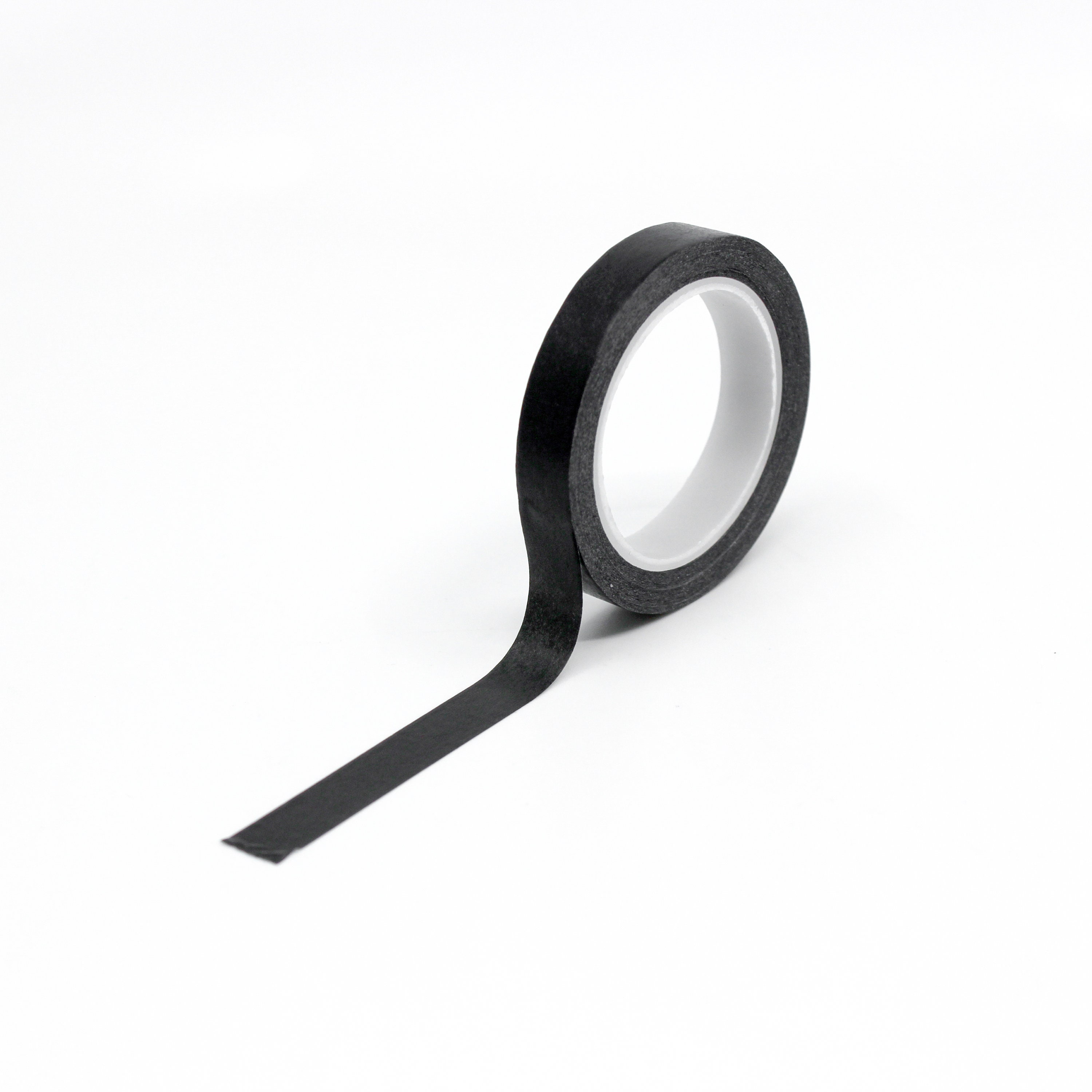 Solid Thin Black Washi Tape, 7MM Narrow Black Paper Tape